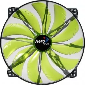 Вентилятор Aerocool Silent Master Green LED 20cm фото