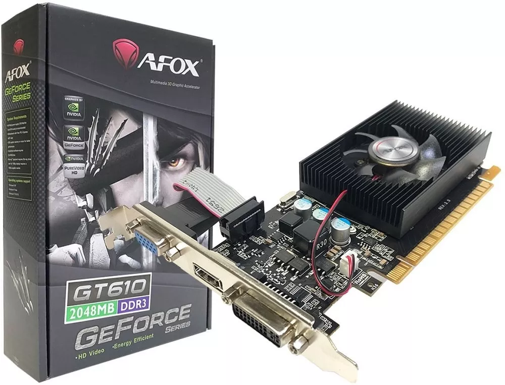 Видеокарта AFOX AF610-2048D3L7-V6 GeForce GT 610 2Gb GDDR3 64bit фото 3