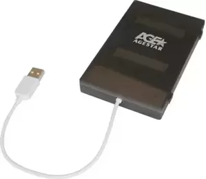 Бокс для накопителей 2.5` AgeStar SUBCP1 Black фото