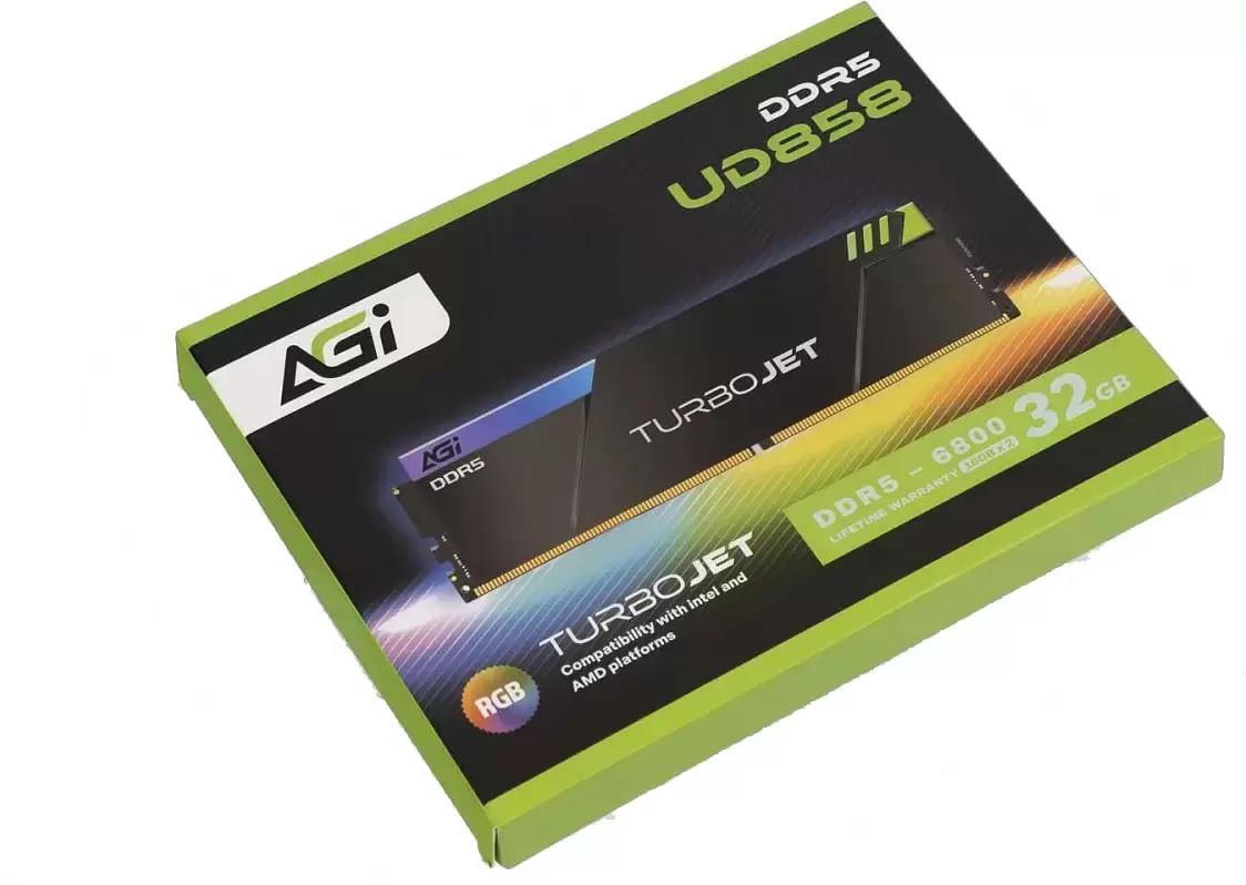 Оперативная память AGI Turbojet RGB 2x16ГБ DDR5 6000 МГц AGI6APC16UD858 фото