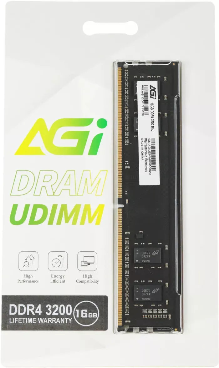 AGI UD138 16ГБ DDR4 3200 МГц AGI320016UD138