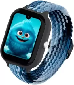 Детские умные часы Aimoto Infinity (черный, с синим тканевым ремешком) icon