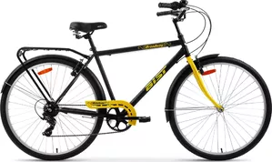 Велосипед AIST Broadway 2023 (черный/желтый) фото
