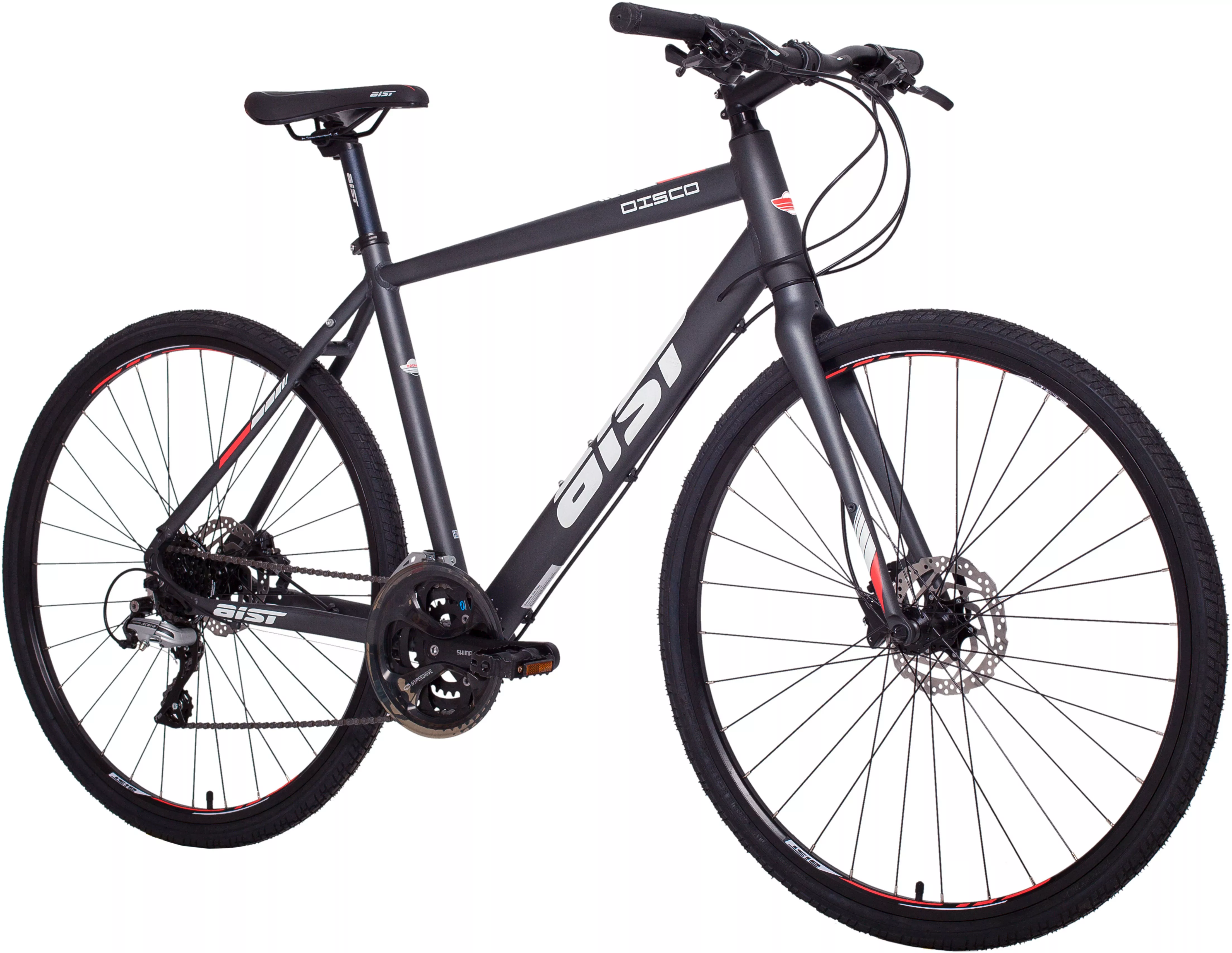 Велосипед AIST Disco 28 580 2025 графитовый фото