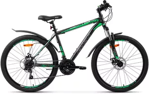 Велосипед AIST Quest Disc 26 р.20 2023 (серый/зеленый) фото