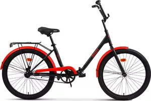 Велосипед AIST Smart 24 1.1 2023 (черный/красный) фото