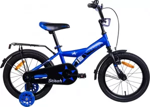 Детский велосипед AIST Stitch 16 2022 (синий) фото