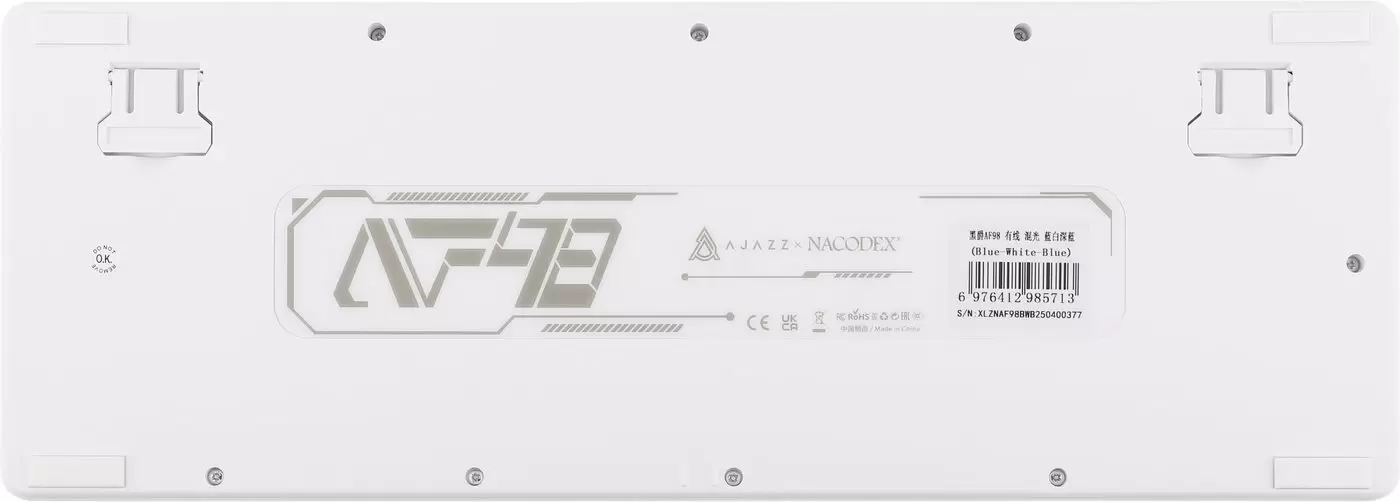 Клавиатура Ajazz AF98 Wired (белый/синий) фото