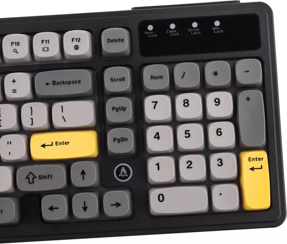 Клавиатура Ajazz AF98 Wired (черный/серый/желтый) фото