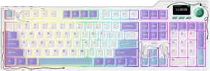 Клавиатура Ajazz AK35I V4 (фиолетовый/белый/синий, Ajazz Avocado) фото