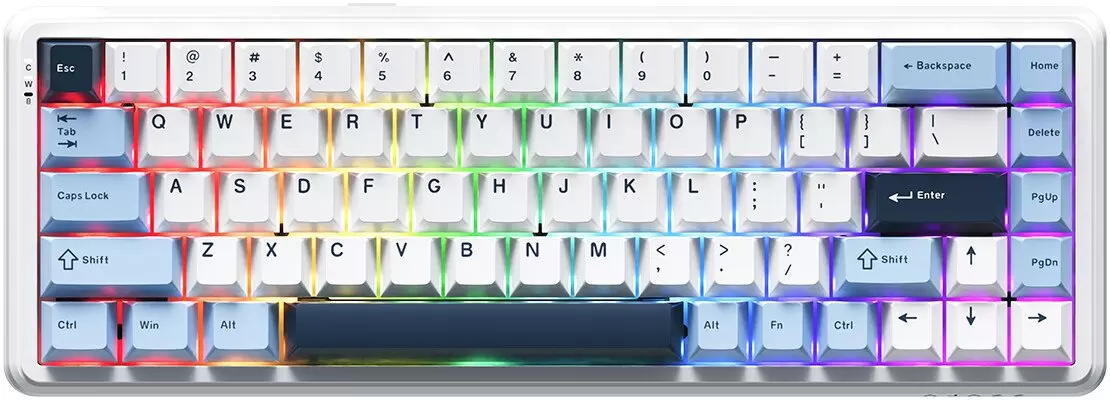 Ajazz AK680 Max (белый/голубой/темно-синий)