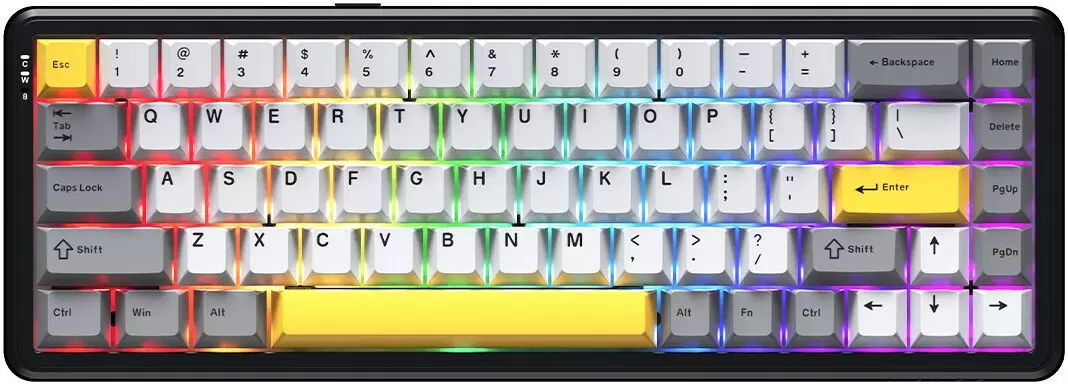 Ajazz AK680 Max (черный/серый/желтый)