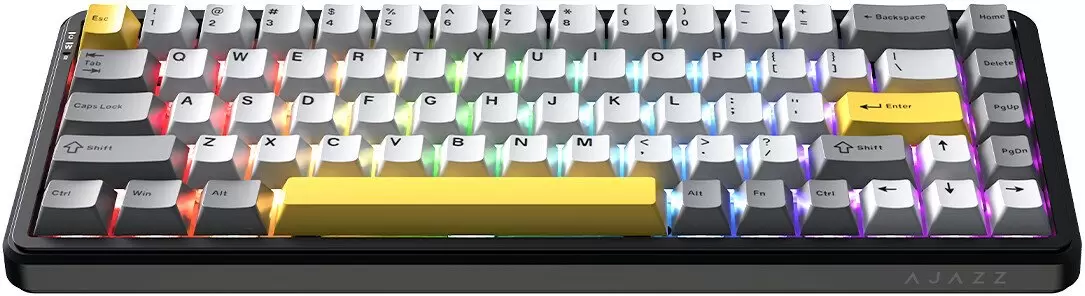 Клавиатура Ajazz AK680 Max (черный/серый/желтый) фото