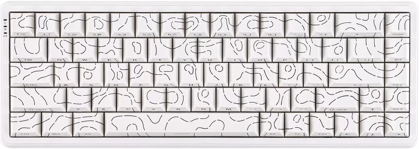 Ajazz AK680 Max (Side Printed, белый, Magnetic Rice Switch)