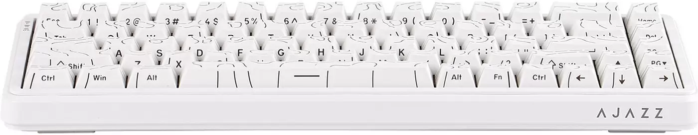 Клавиатура Ajazz AK680 Max (Side Printed, белый, Magnetic Rice Switch) фото