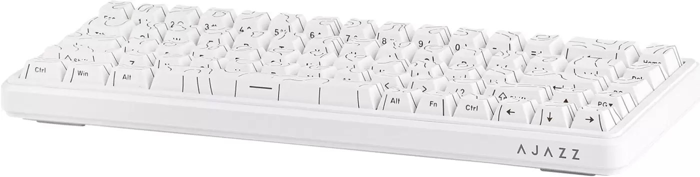 Клавиатура Ajazz AK680 Max (Side Printed, белый, Magnetic Rice Switch) фото
