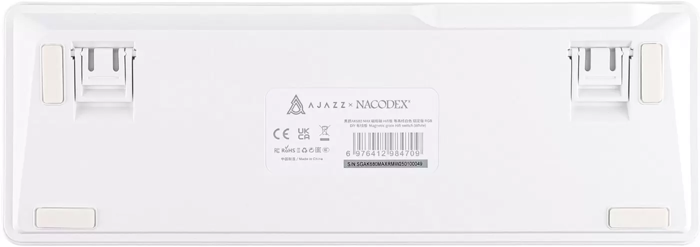 Клавиатура Ajazz AK680 Max (Side Printed, белый, Magnetic Rice Switch) фото
