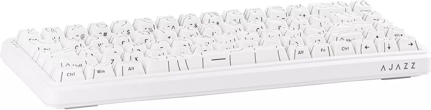Клавиатура Ajazz AK680 Max (Side Printed, белый, Magnetic Rice Switch) фото