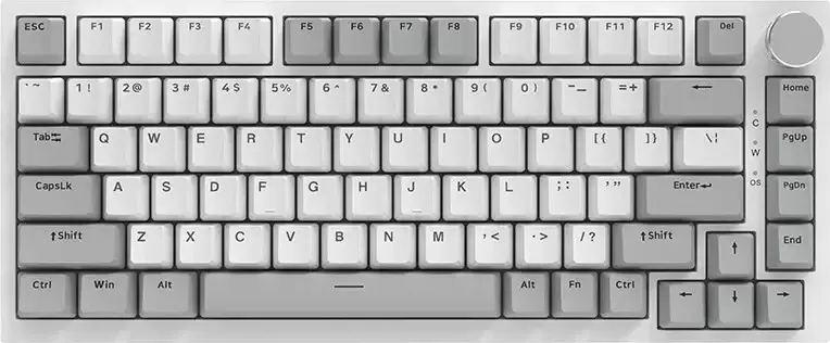 Ajazz AK820 (серый/белый, Mille-feuille Yellow)