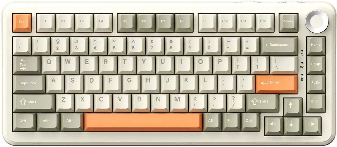 Ajazz AK820 Max (бежевый/оранжевый, Ajazz Flying Fish)