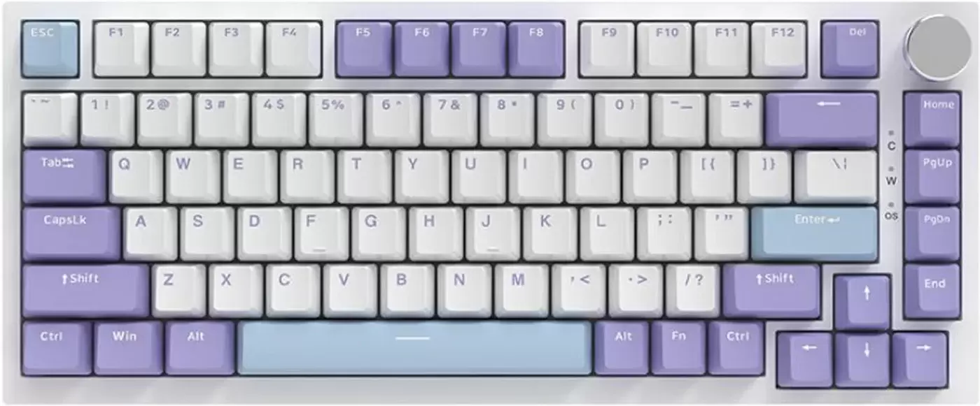 Ajazz AK820 Max (фиолетовый/белый/синий, Magnetic Switches)