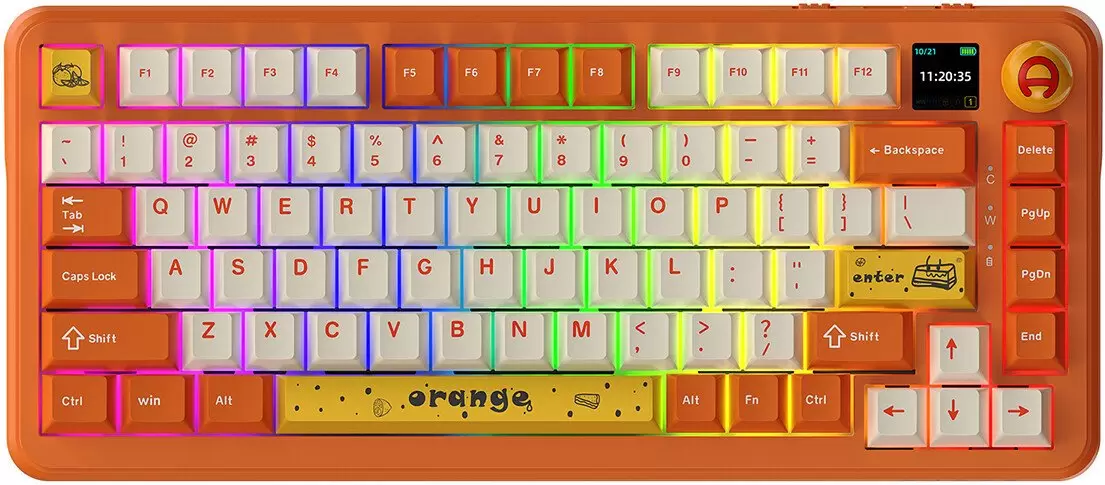 Ajazz AK820 Max (оранжевый/белый, Ajazz Avocado)