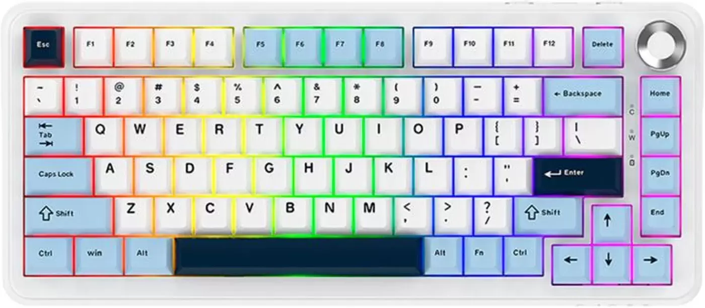 Ajazz AK820 Max Plus (белый/голубой, Ajazz Daydream)