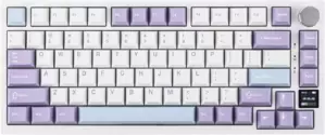 Клавиатура Ajazz AK820 Pro (белый/фиолетовый, Ajazz Flying Fish) фото