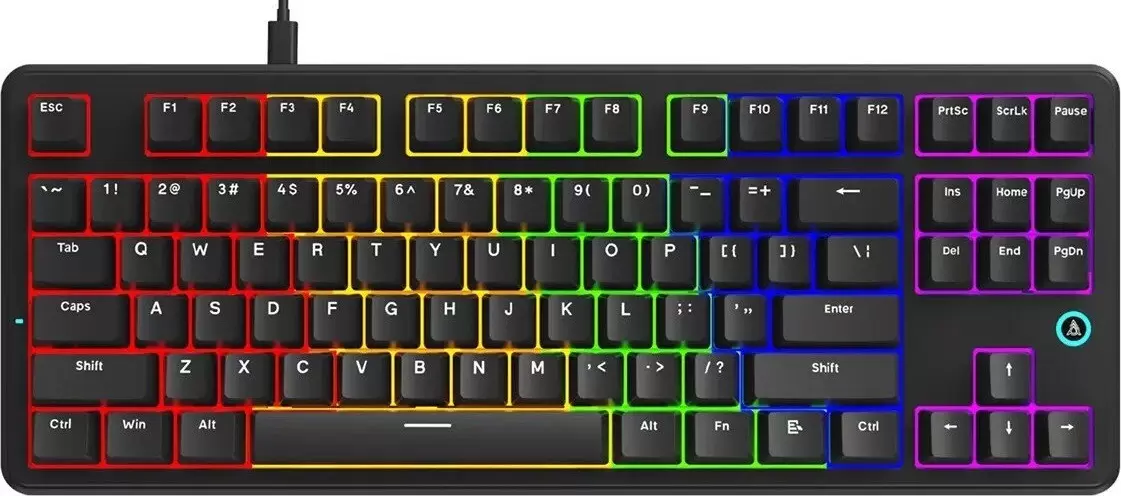 Ajazz AK870 V2 (черный, Ajazz Red)