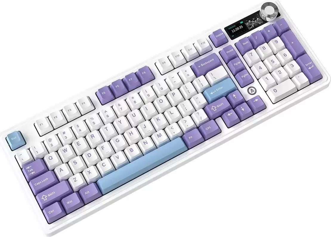 Клавиатура Ajazz AK980 V2 (фиолетовый/белый/синий, Ajazz Gift) фото 4