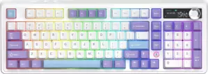 Клавиатура Ajazz AK980 V2 (фиолетовый/белый/синий, Ajazz Gift) фото