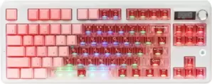 Клавиатура Ajazz MK87 (белый/розовый, Ajazz Pitaya) icon