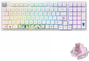 Клавиатура Akko 3098B Doraemon Rainbow 3 Modes Hot Swap CS Jelly Pink Switch Cherry фото