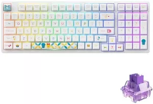 Клавиатура Akko 3098B Doraemon Rainbow 3 Modes Hot Swap CS Jelly Purple Switch фото