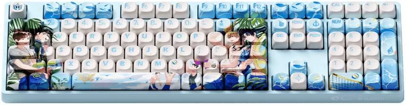 Клавиатура Akko 5108B Plus Team Blue Rain (Akko V3 Piano Pro) фото 2