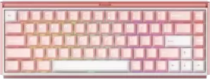 Клавиатура Akko Ray68 HE Magnetic Misty Pink & White (Akko AstroAim Magnetic, нет кириллицы) фото