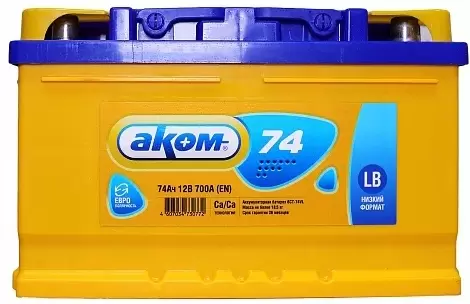 Аком 6CT-74VL (74Ah)