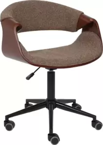 Офисное кресло AksHome Angara (букле, коричневый Lisa 421/черный) фото