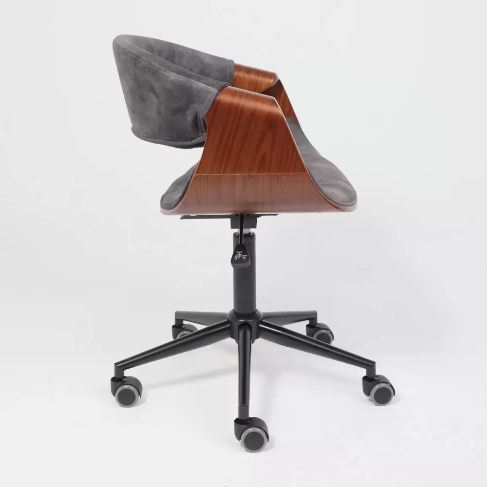 Офисное кресло AksHome Angara (темно-серый, черный) фото