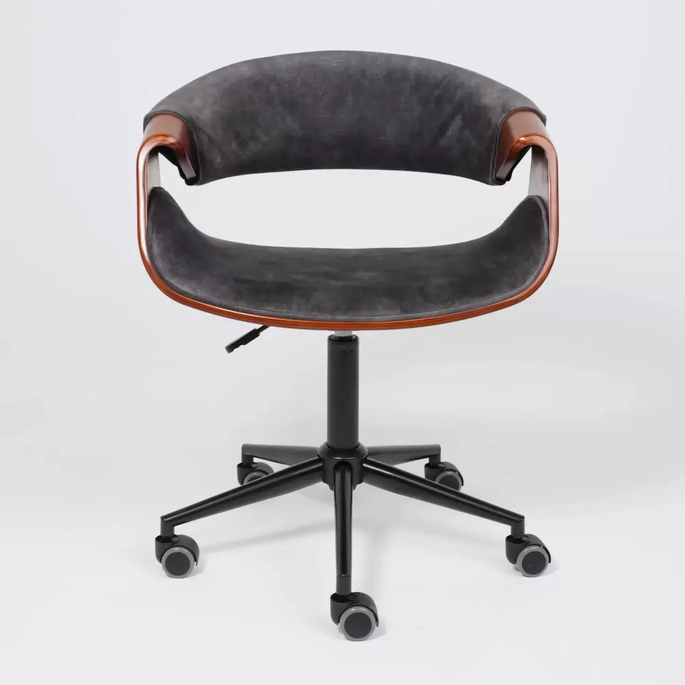 Офисное кресло AksHome Angara (темно-серый, черный) фото