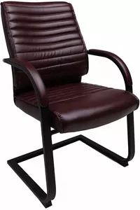 Офисный стул AksHome Augusto (коричневый бриллиант/черный) фото