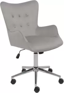 Офисное кресло AksHome Bella Chrome Seven 324 (велюр/серый)