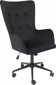 Офисное кресло AksHome Bella XL Black Seven 035 велюр/черный фото