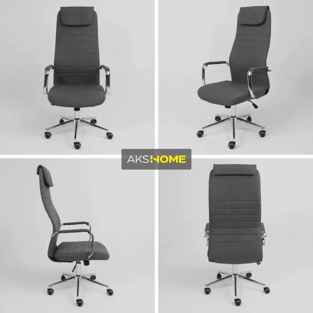 Офисное кресло AksHome Bloom (ткань серый) фото 5
