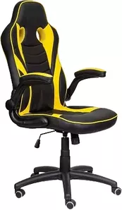Кресло AksHome Джордан (черный/желтый) фото