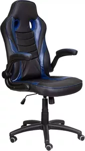 Кресло AksHome Джордан (черный/синий) фото