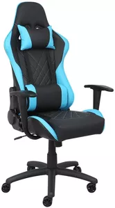 Кресло AksHome Epic (черный/голубой) фото