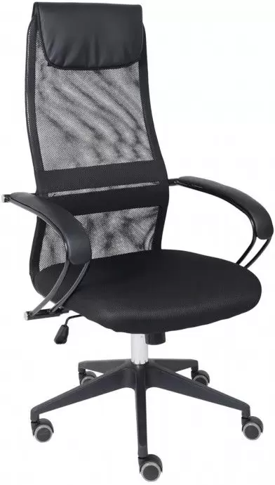 AksHome First PL (ткань/сетка, черный)