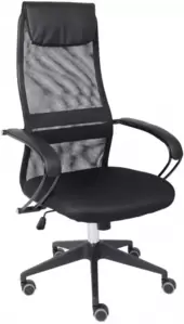 AksHome First PL (ткань/сетка, черный)