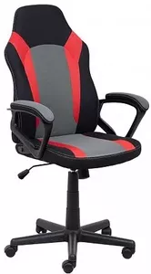 Кресло AksHome Flaviy (черный/серый/красный) фото